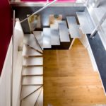 Escalier design sur mesure tout inox brossé