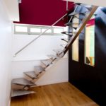 Escalier design sur mesure tout inox brossé