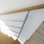 Escalier quart tournant acier thermolaqué