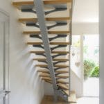 Escalier quart tournant acier thermolaqué