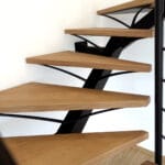 escalier limon central