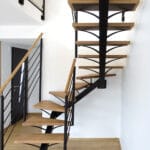 escalier limon central