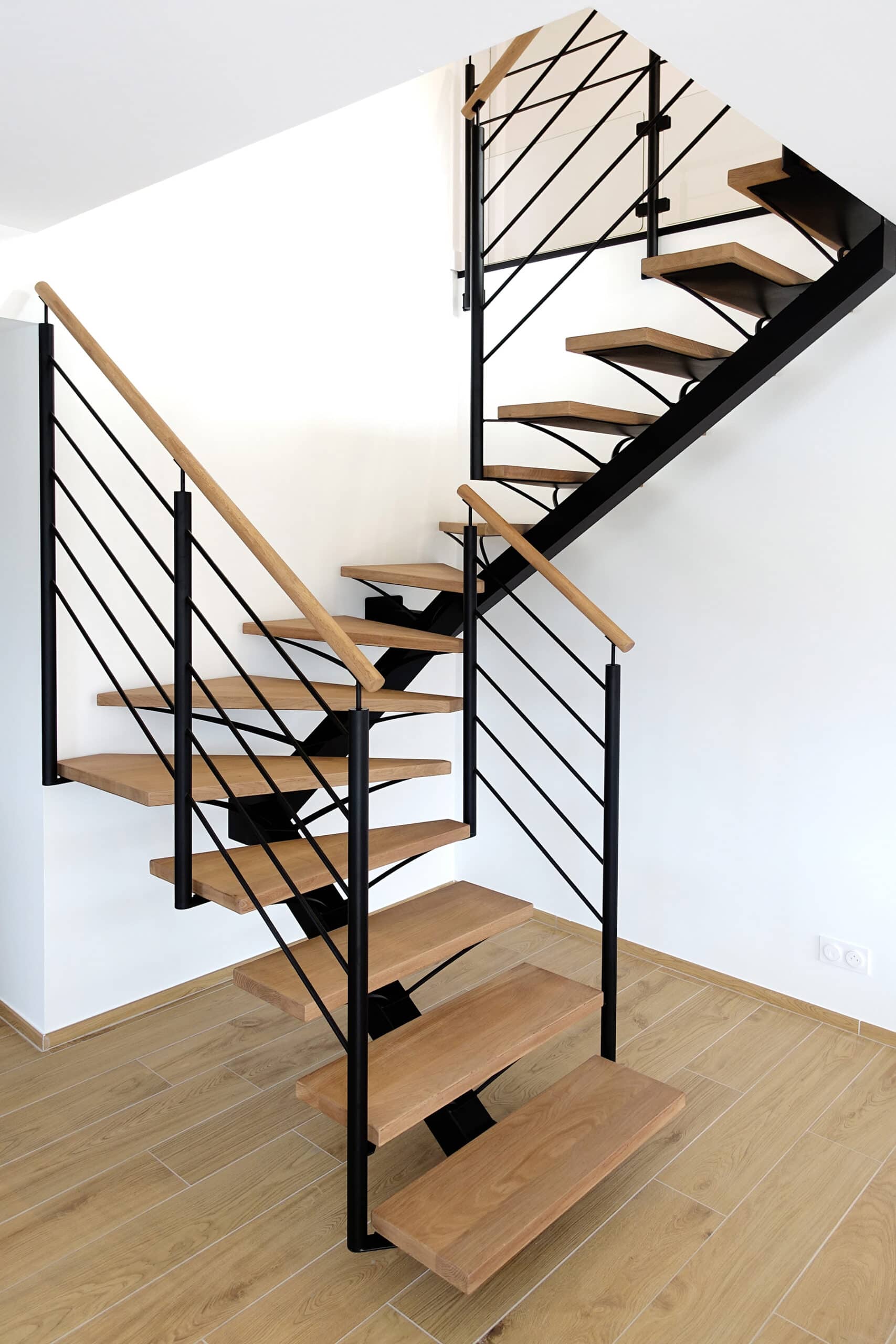 escalier limon central